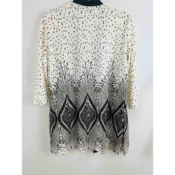 Chico’s Travelers Collection Foiled Peacock Jacket - Picture 5 of 15